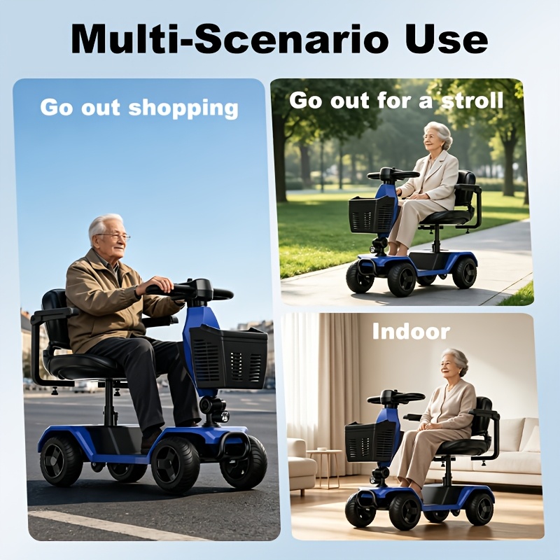 TEMU The Electric Scooter Is Foldable, With A 350w Motor, 24v 12ah Battery, 15.5-mile Range, 8-inch Solid Tires, Supports Up To 300 Lbs, Weighs 84