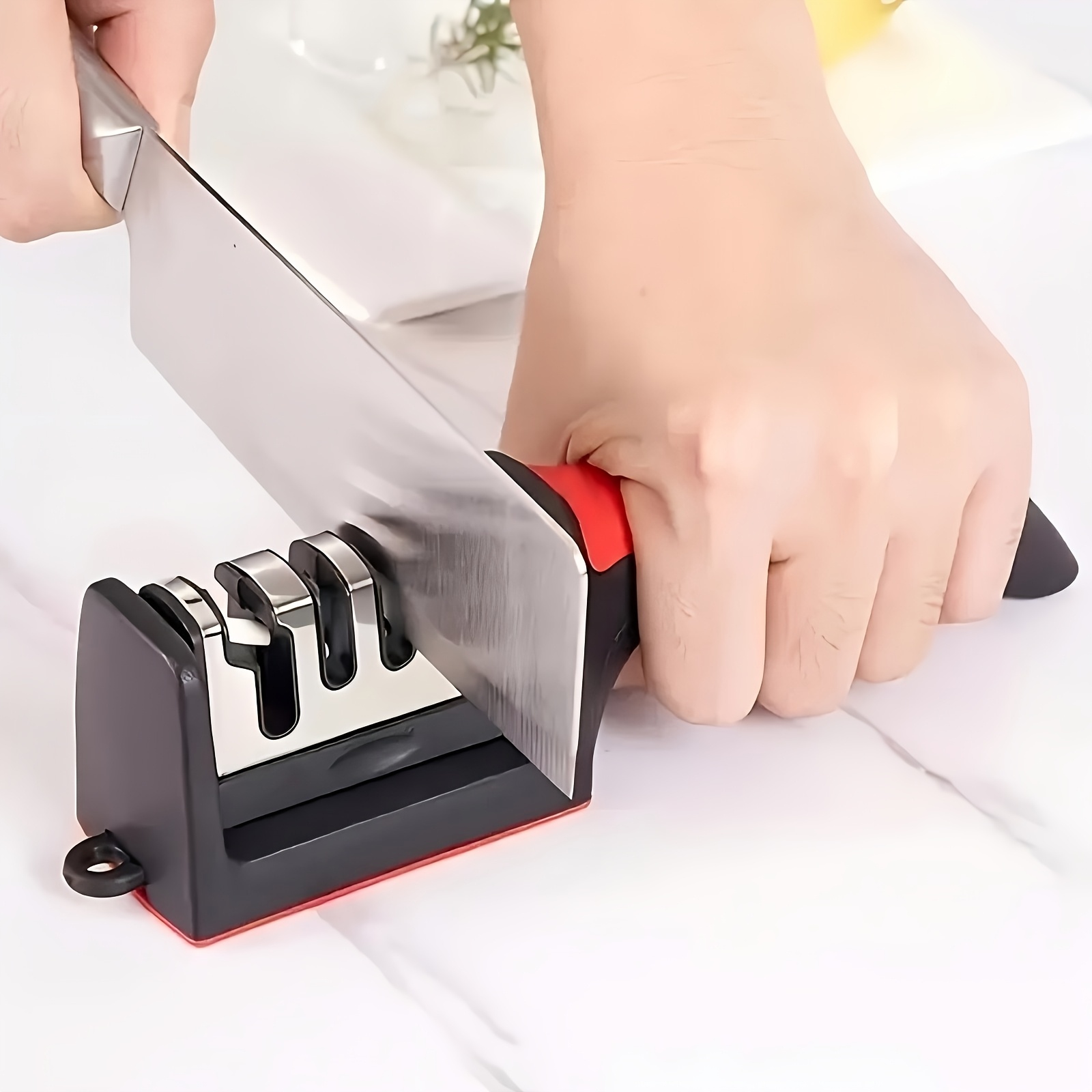 4 Stages Professional Knife Sharpener - Tungsten Diamond Ceramic Sharpener Tool