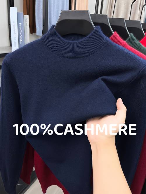 item picture 2026 new arrival 100 cashmere sweater knitwear base layer soft and comfortable mens cashmere knit sweater for casual wear autumn winter regular fit