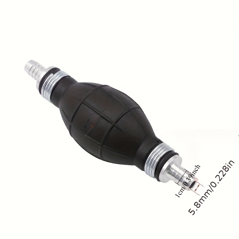TEMU 6/8/10/12mm Manual Fuel Pump Accessories Boat Bulb Marine For Outboard Motor Fuel Line Hand Primer Bulb Manual Black Transfer Vacuum Pump For Gas, Gasoline, , Water