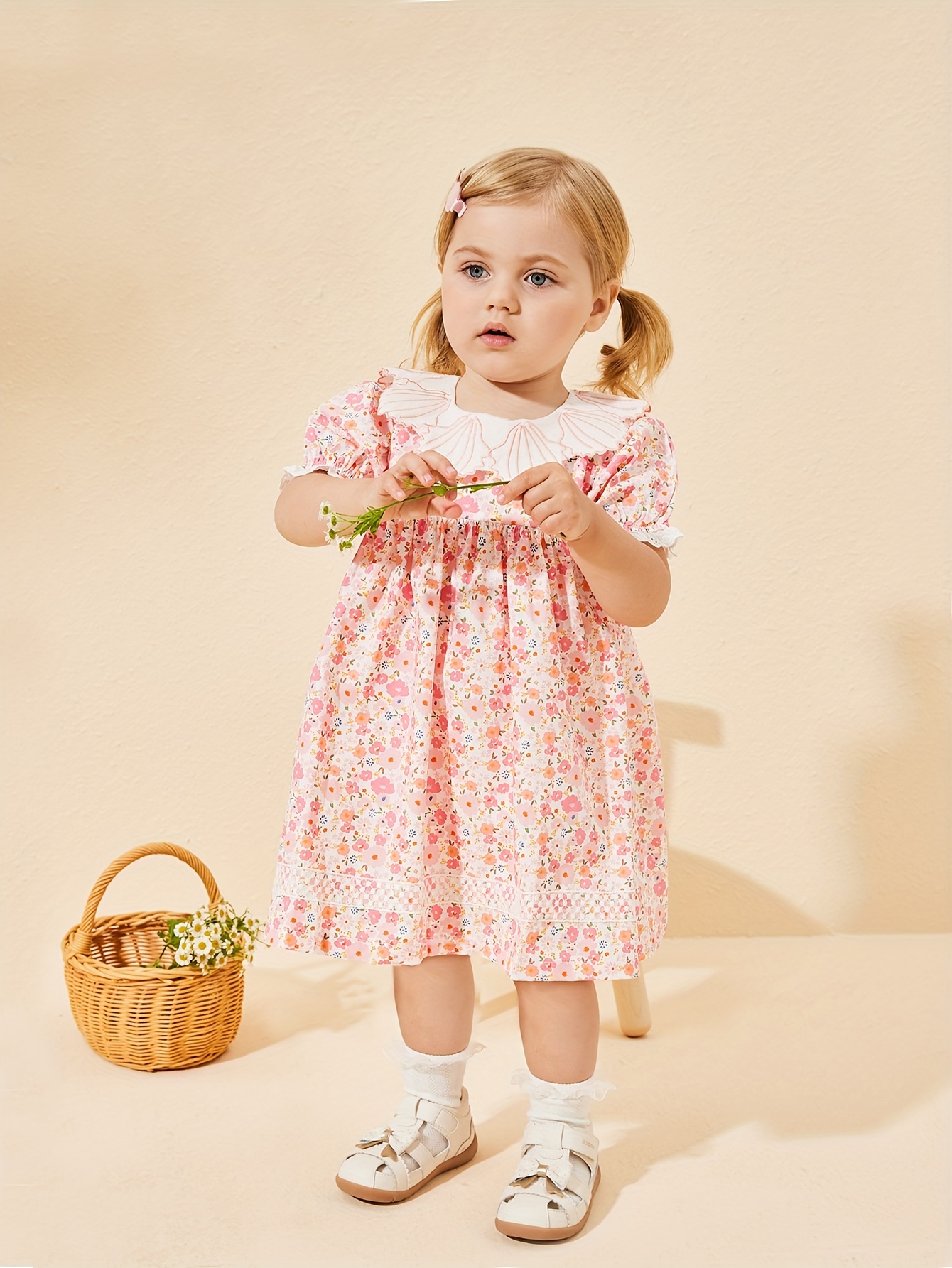Princess Cotton Pastoral Suit For Girls Comfortable Toddler