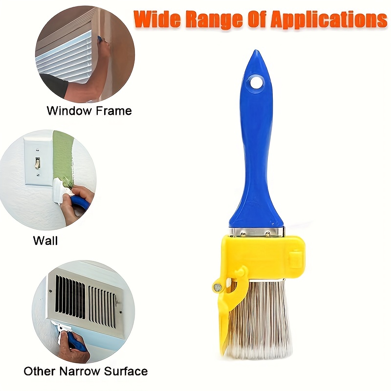 1 set of edge painting tools with color   guide durable plastic handle versatile diy trimmer for lightweight and precise latex paint application on picture frames walls and ceiling edges Product details 2