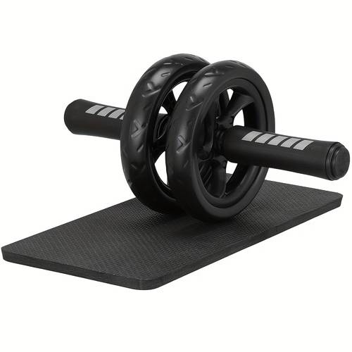 1 rouleau ab roller - entraîneur de force à double roue, équipement dexercice pour abs avec coussinets et poignées antidérapantes, matériel portable de musculation, cadeau idéal pour hommes et femmes (anniversaire, noël ou fêtes)
