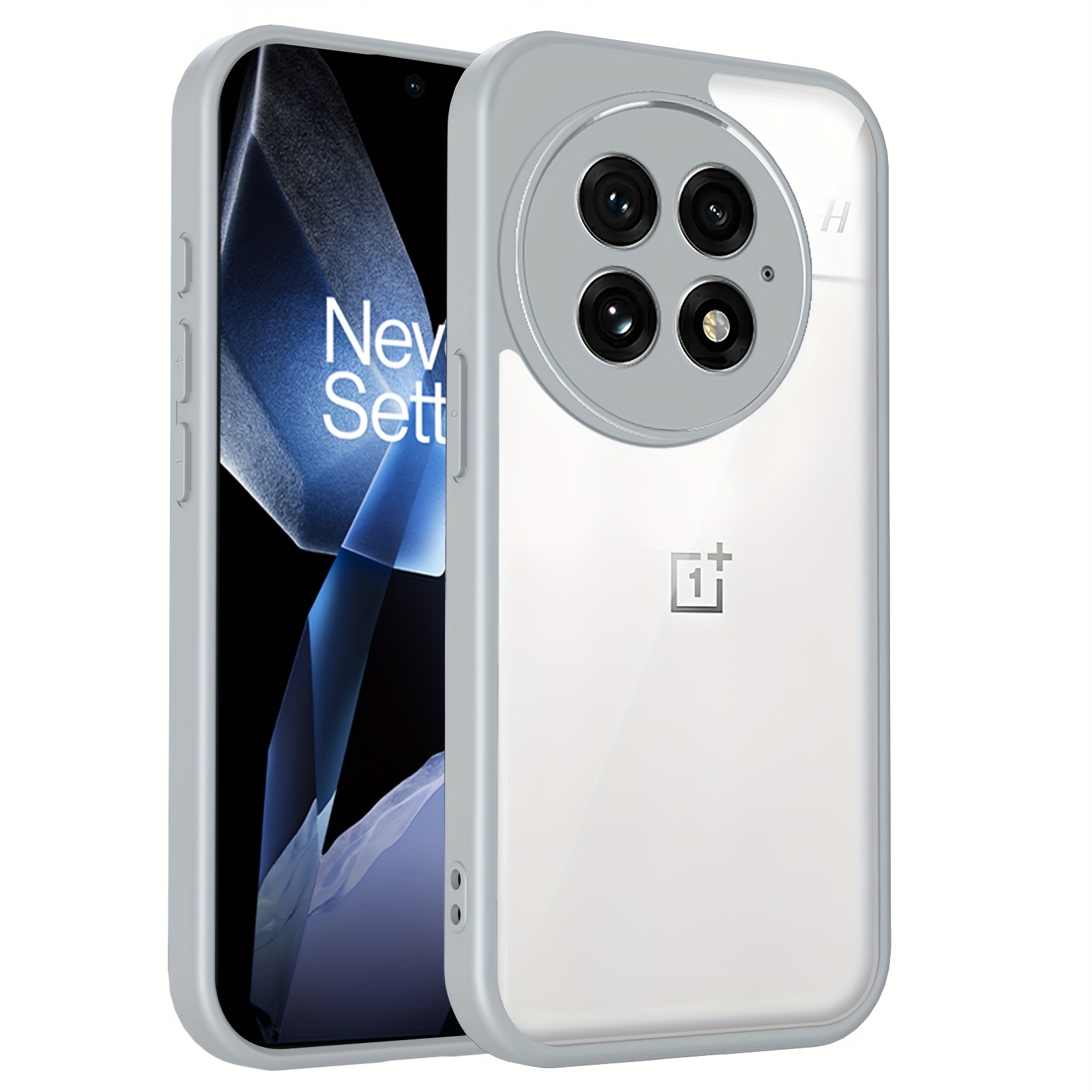 TEMU Phone Case: Light Luxury Shockproof Transparent Phone Case For Oneplus 15, 13, 13r, 12r, 11r - Frosted Frame With , Precise Camera Protection,