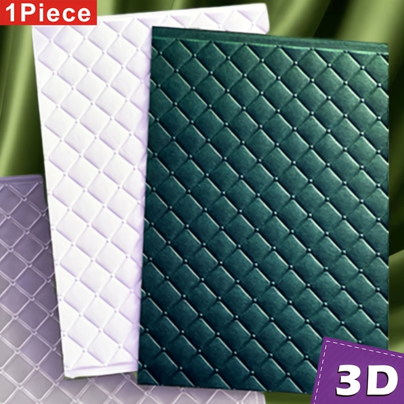 

2024 Latest 3d Embossed Folder For Scrapbooking, Diy Crafts & Card Making - Transparent Plastic With Rectangular Architectural Theme