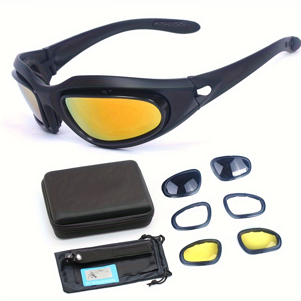 

Tactical Sports Goggles For Cycling & Running - Night Vision, Dustproof & Windproof, Ideal For Fishing & Outdoor Activities