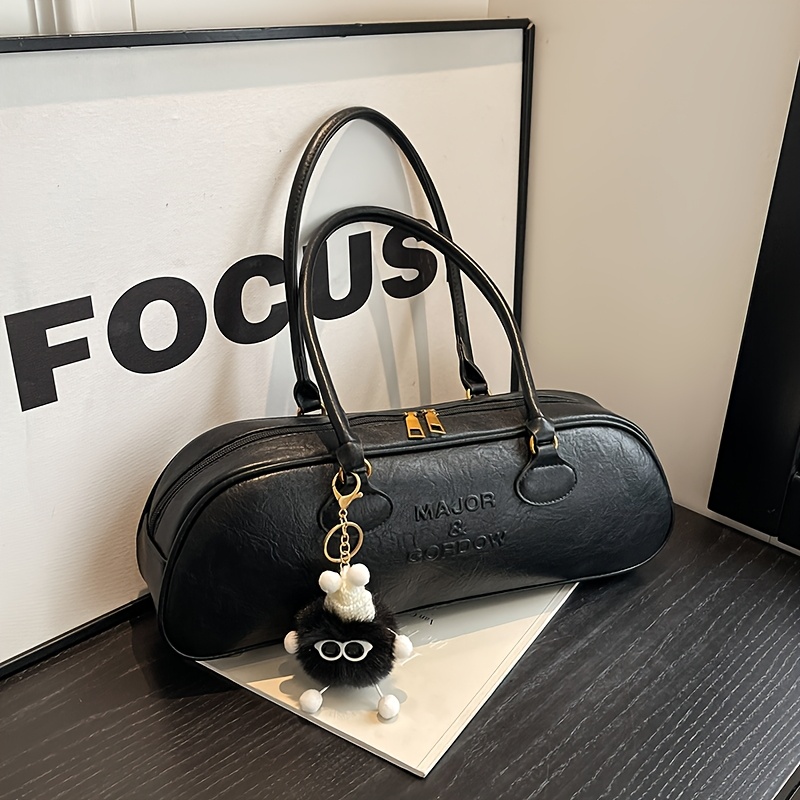 Large Capacity Armpit Bag Women's 2025 New Premium Bag Retro Handbag Shoulder Bag With Random Pendant