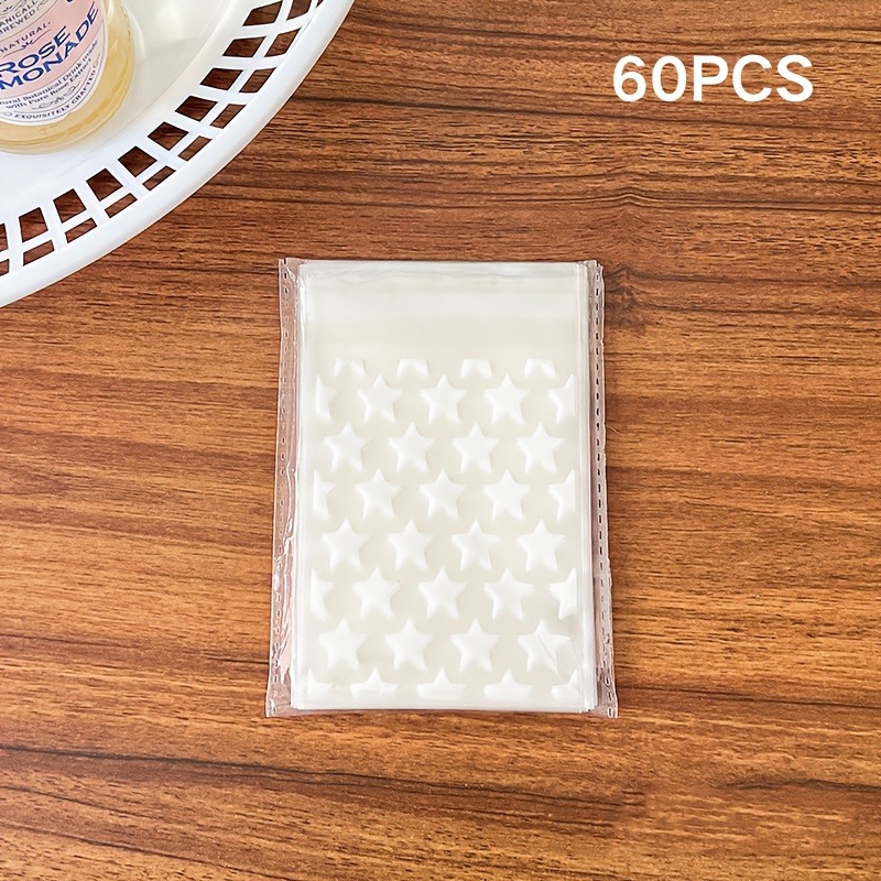 TEMU 60 unidades, Bolsas de regalo transparentes OPP con diseño de estrellas | 3.15x5.12 pulgadas, Ideales para joyería y recuerdos de , Hechas de
