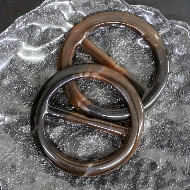2pcs 2.63inch Circular Three-level Windproof Jacket Belt Belt Belt T-shirt Shirt Clothing Hem Fixed Circular Decorative Accessories
