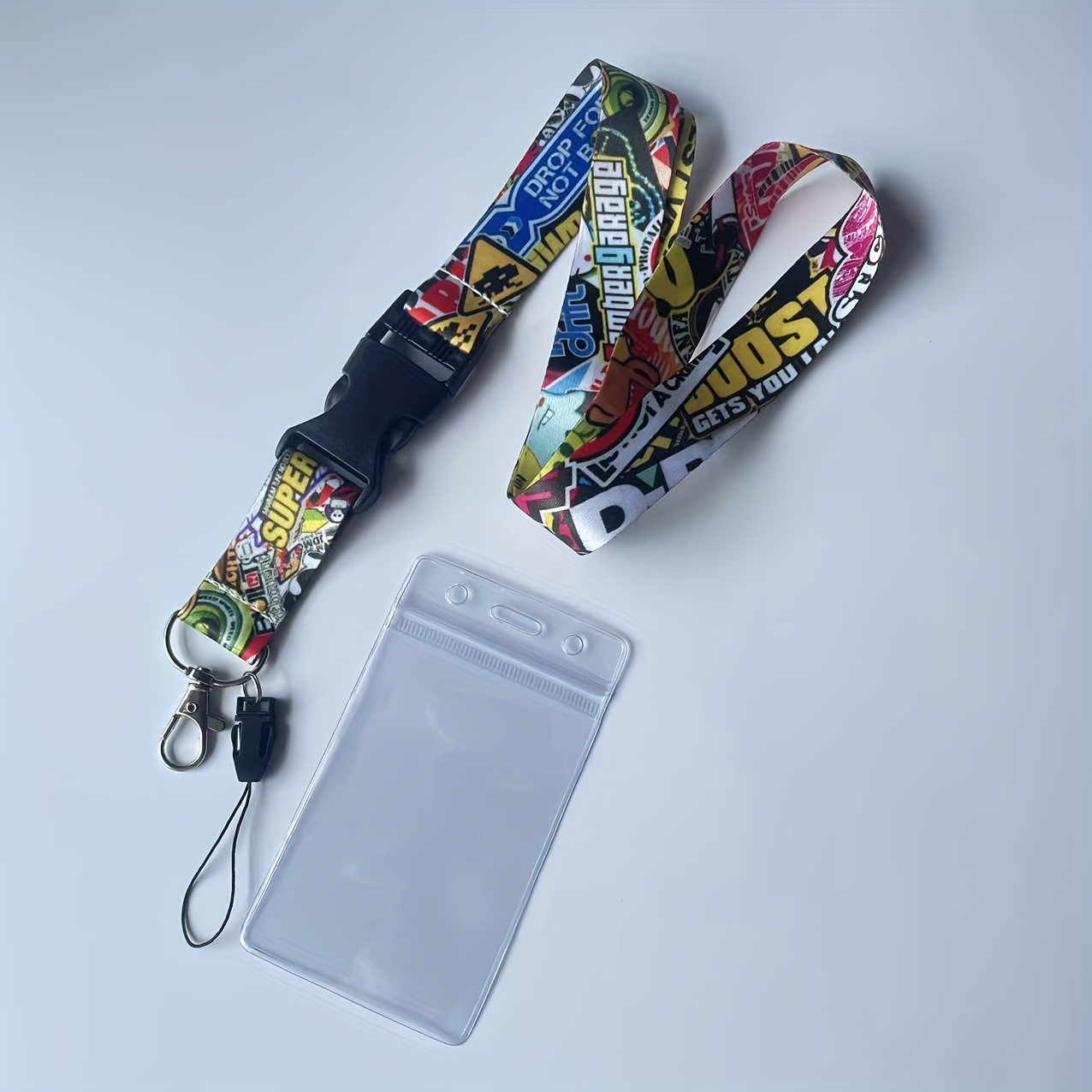 E-shop Anime-Graffiti-Event-Ausstellung mit Schnellverschluss-ID-Halsband-Lanyard, Arbeitsausweis-Halter, Büroausweis, ID-Karte, Kreditkarte, Pass,