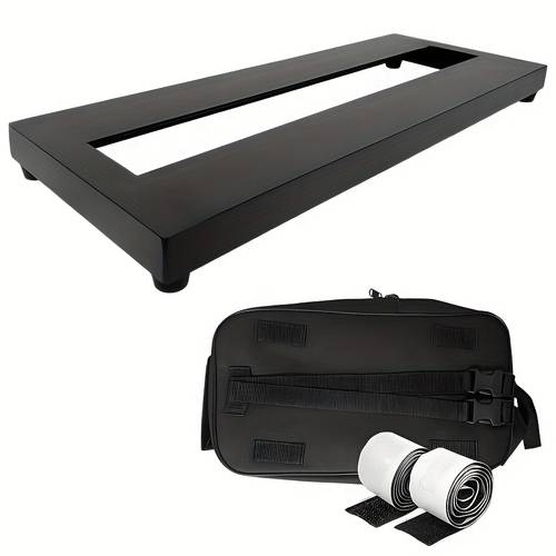 Gitarren-Effektpedal-Board mit Tragetasche, Leichtes und tragbares Aluminiumlegierungspedalboard (Tragtasche inklusive)