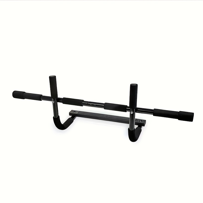 TEMU Pull Up Bar For Doorway, Heavy Duty Total Upper Body Fitness Tools For Home Gym, Strength Training Equipment For Men Black