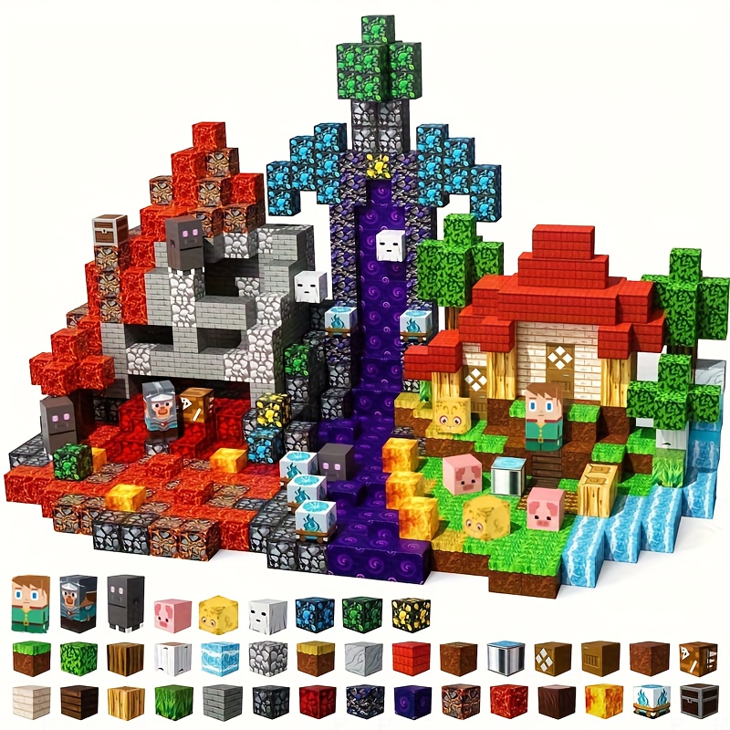 300 150pcs magnetic blocks magnet tiles toys   3 12 magnetic building blocks cubes stacking magnets for   xmas birthday gifts for boys girls