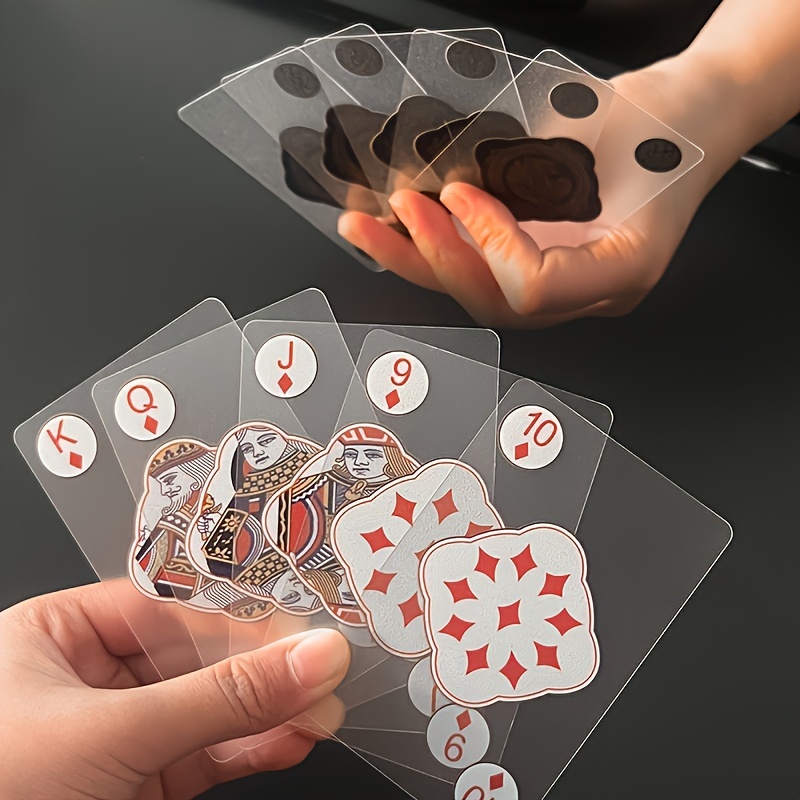 creative transparent plastic poker cards waterproof pvc poker cards Product details 2