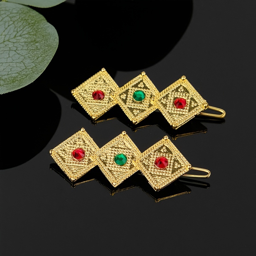 1pc     dubai hair clip fashion hair clip jewelry ethiopia hair clip african bridal jewelry headwear