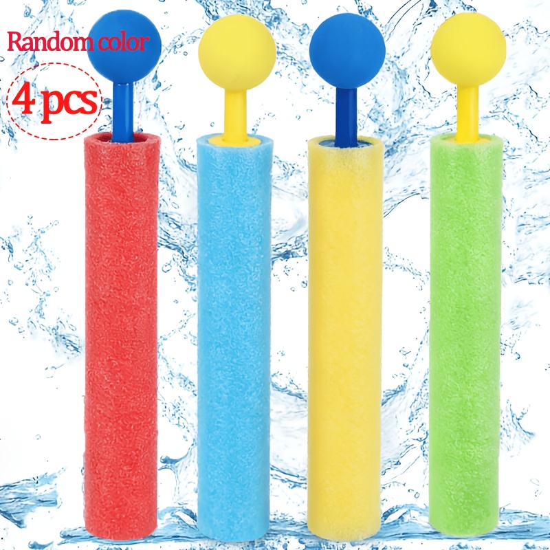 TEMU 2/4/6/8/12pcs Children' Guns, Foam Water Guns, Colored Water Guns, Stick Water Guns, Foam Water Sprayers, Super Water , Fight Toys, Suitable For