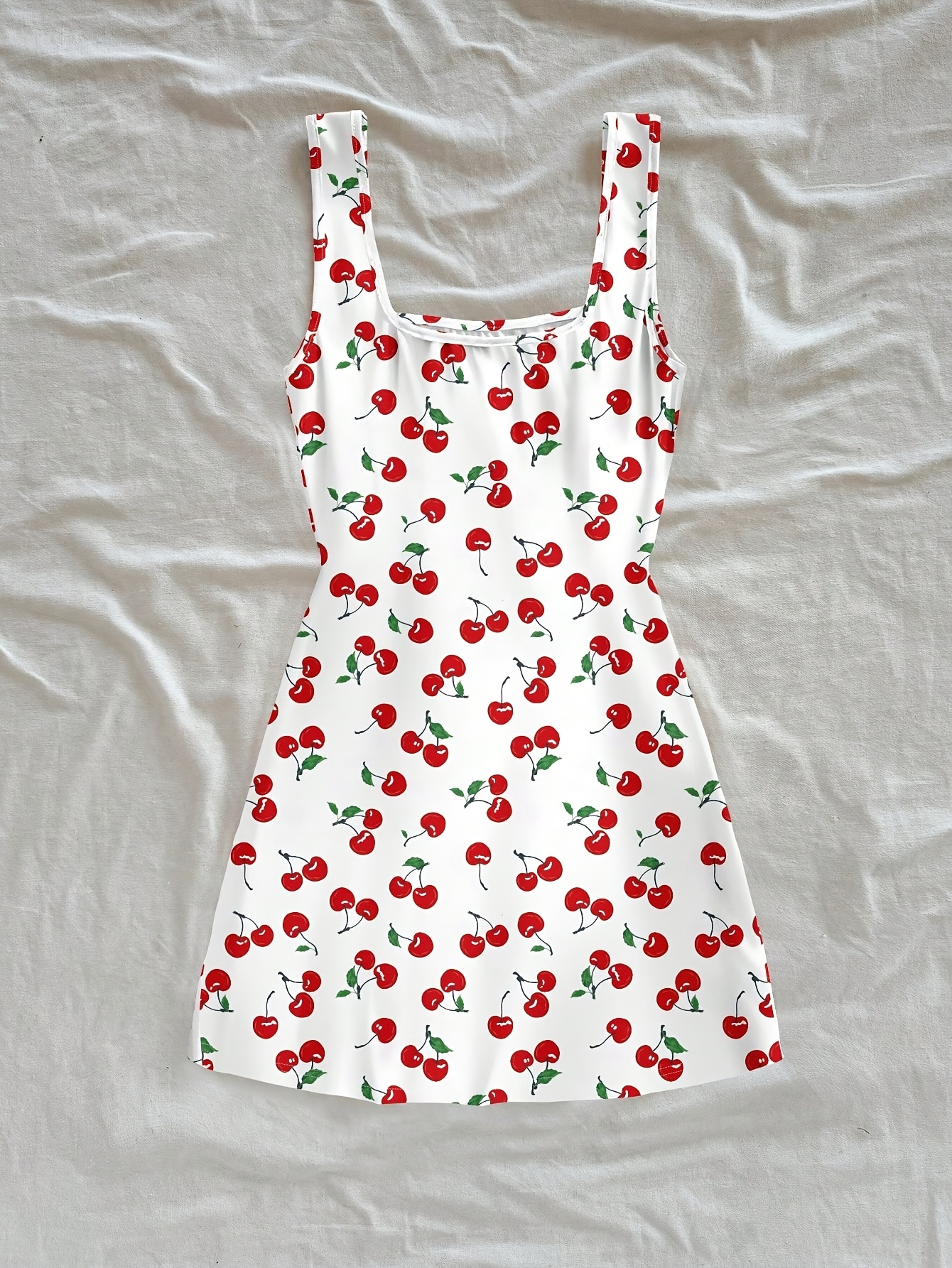 girls teen cherry print camisole dress square - Temu Bahrain