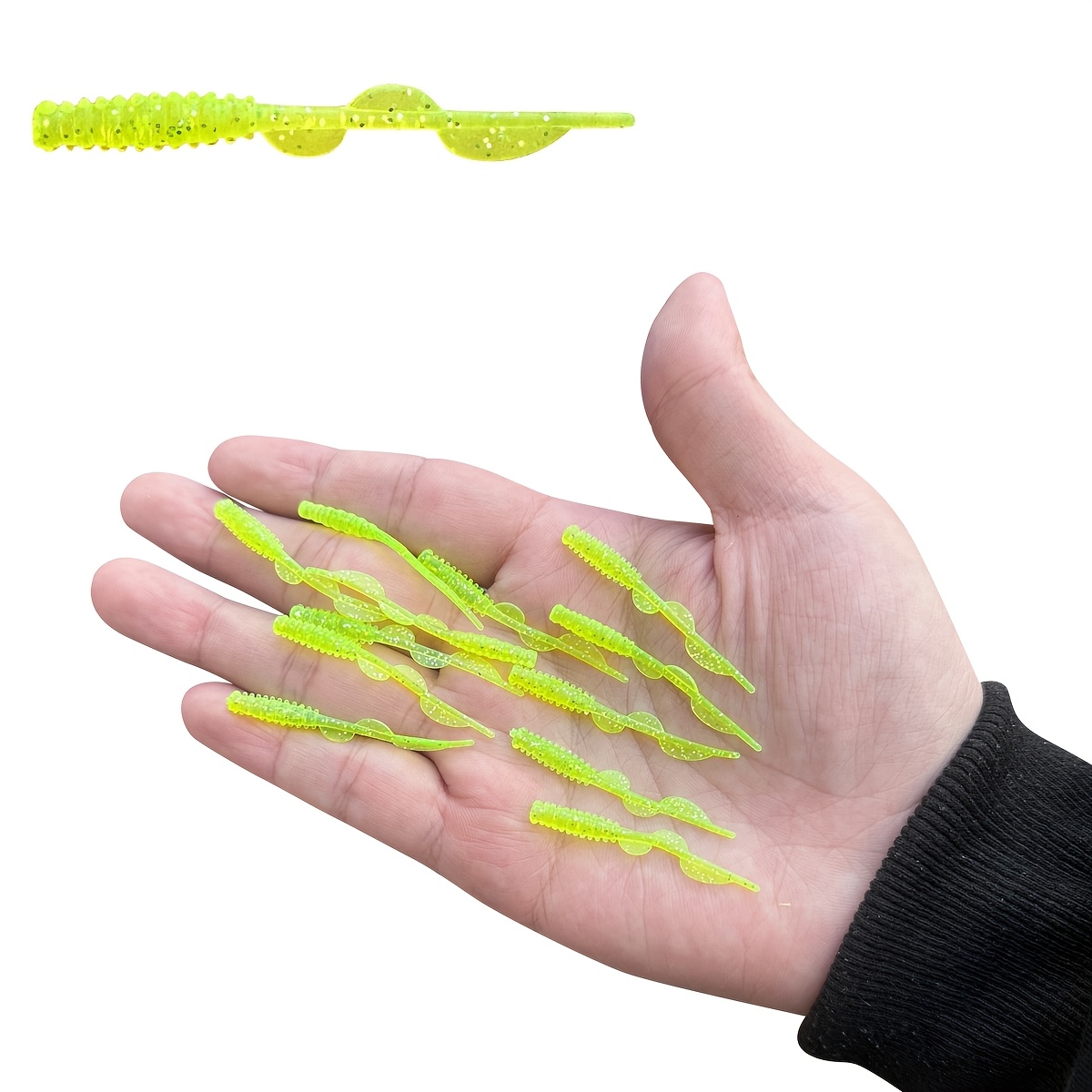 TEMU Floating Soft Lure For Lure, Sea & Rock Fishing, 50mm/0.2g Lifelike Swimming Action, Anti-snag Design, Bite And Tear Resistant. Fish: Topmouth