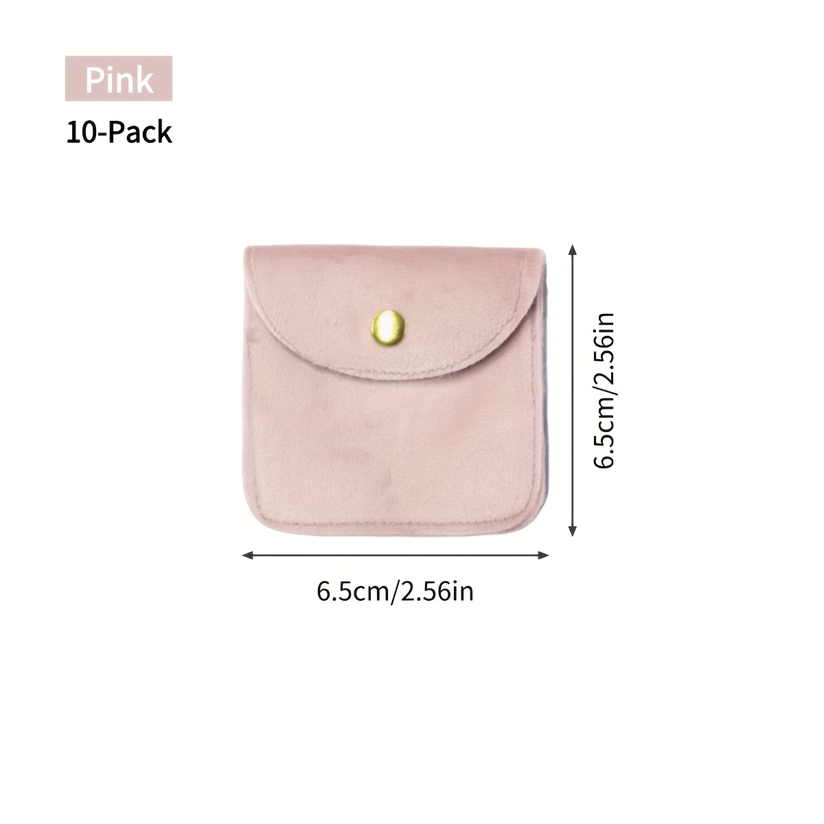 TEMU Set da 10 pezzi Borsa portagioie in velluto con chiusura a , e rosa, antigraffio, foderata in tessuto soffice, borsa organizzatrice per orologi,