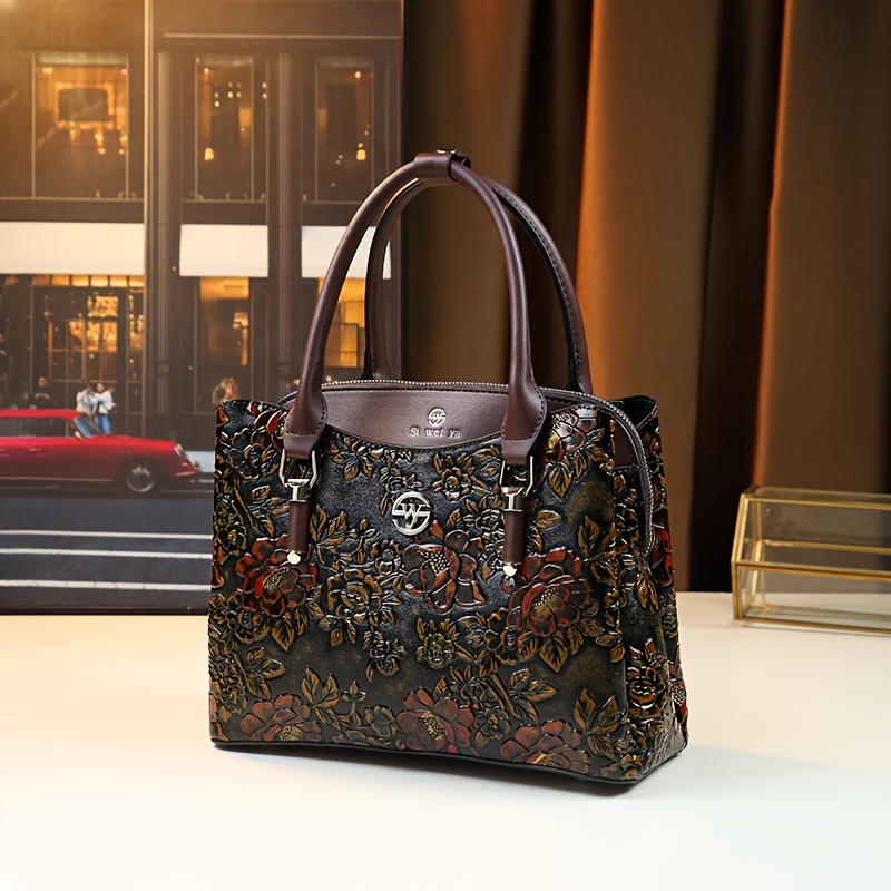 Large Capacity Handbag for Mothers, Retro Light Women's Bag