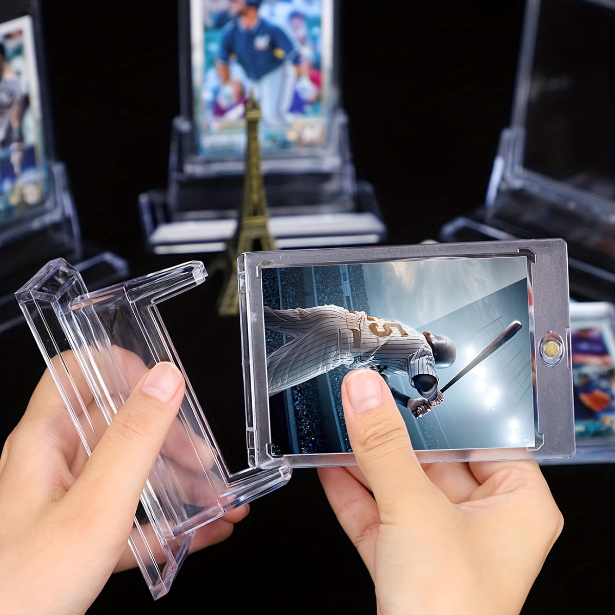 5pcs magnetic trading card binder trading card protector - Temu Switzerland