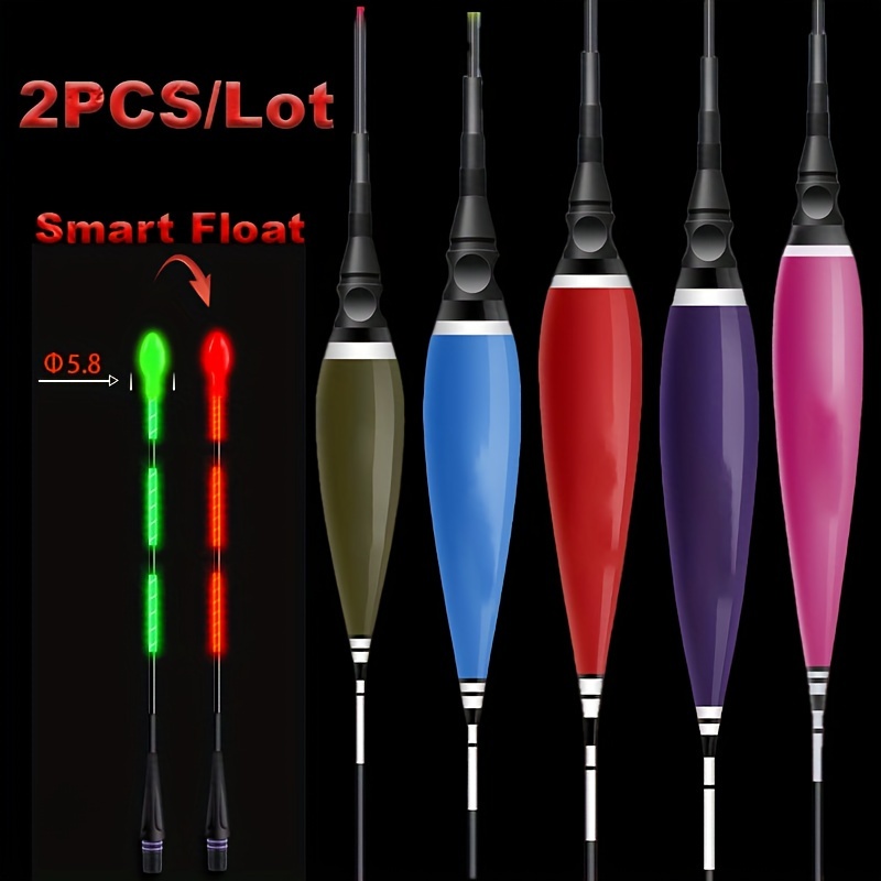 Electric Fishing Bite Floats Thickened Eye-catching Luminous Fishing Floats  Color Changing Sensitivity Night Accessories Tackle - AliExpress