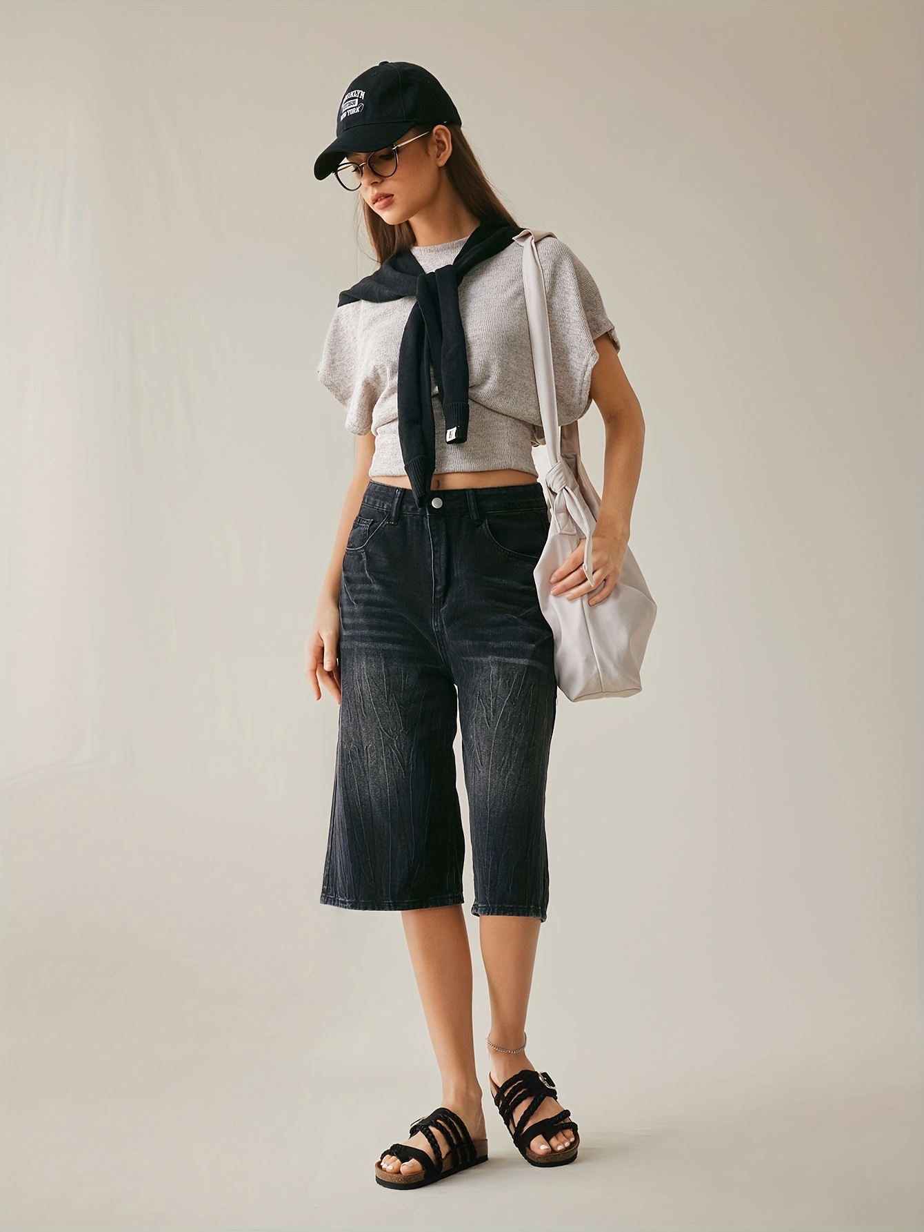 womens woven flat sandals with wood shavings soft sole suitable for   and outdoor wear women shoes details 3