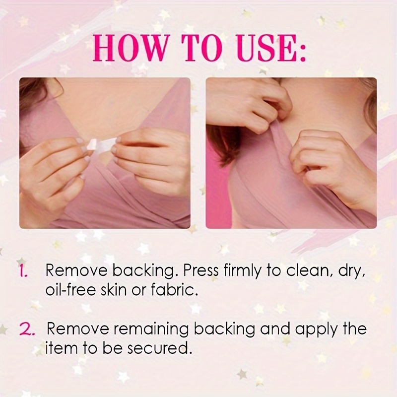 36pcs Transparent Light Beige-Safe Double-Sided Adhesive Tape - Strong Hold No Residue for Lingerie, Bras, Clothing Adjustments & Fashion Repairs, Lingerie Accessories, Discreet Design