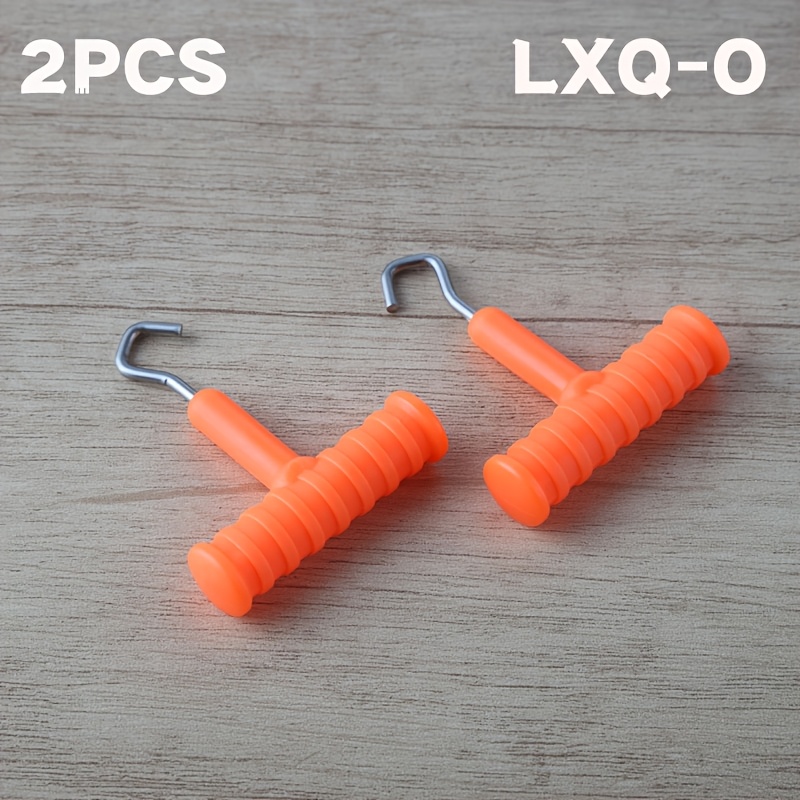 TEMU Coonor 2pcs Fishing Line Puller, Fishing Tool For Making Hair Rig Ties, Line Puller And Knotting Tool With Hook Accessories