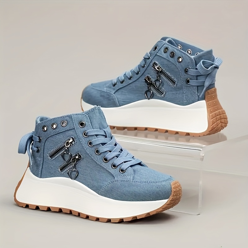 Women'S Sports Shoes | Women'S Cowboy Boots, New High-top Women'S Shoes, 2025 Autumn And Winter Breathable Thick-soled Casual Shoes (with Inner Height, Increase), Shoes For Women, Heels, Boots For Women, Black Boots