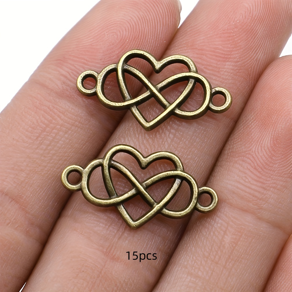 Image of 15pcs Ancient Silvery Color Connector Charm Pendant For Jewelry Making Necklace Diy Earrings Handmade Craft 13x25mm