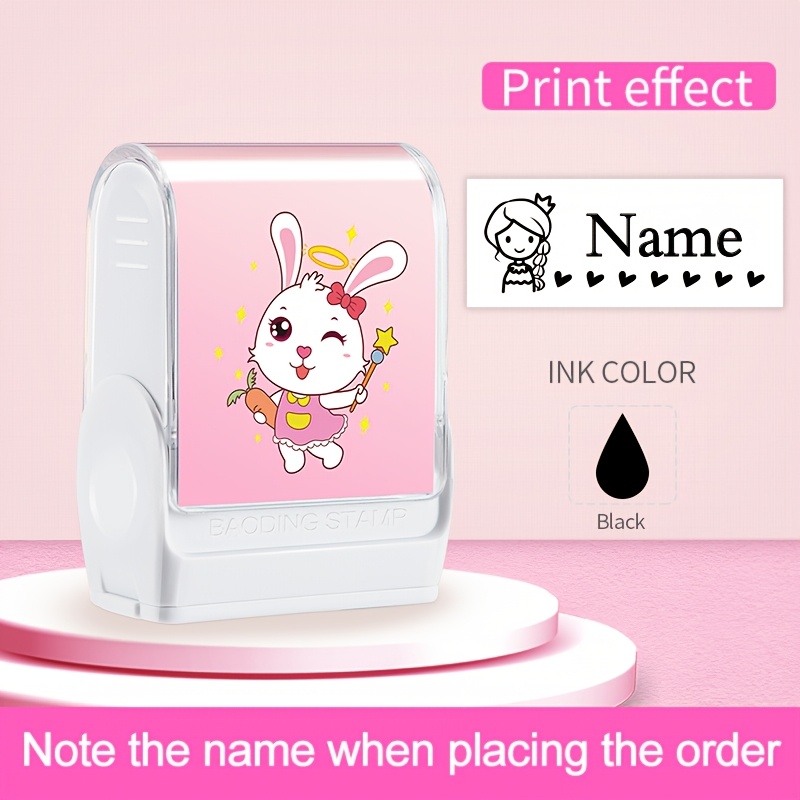 1pc Custom-made Student Name Stamp Diy For Student Name Seal Student Clothes Not Easy To Fade Security Name Stamptoy