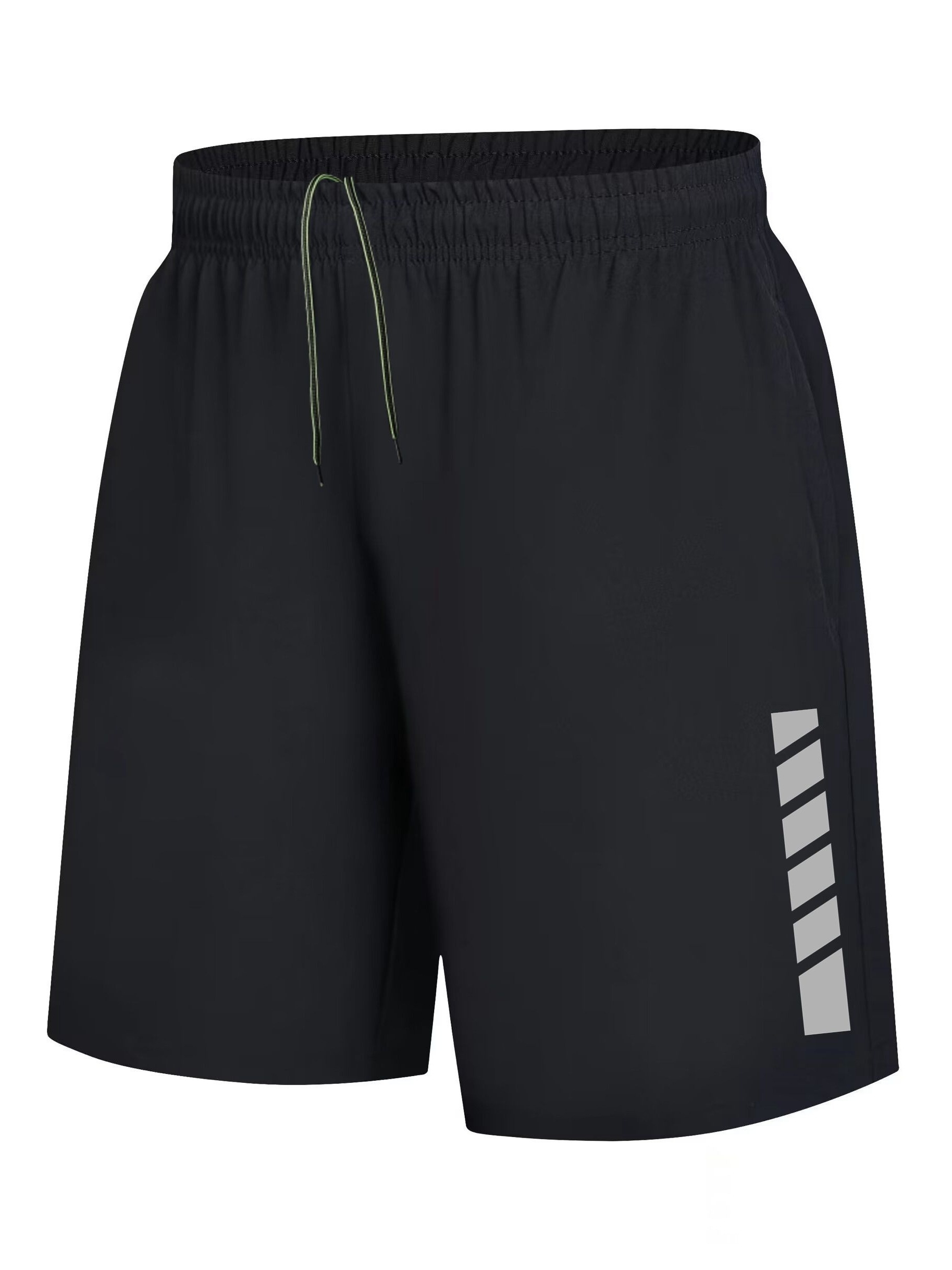 Quick-drying Zipper Pockets Drawstring Shorts, Men's Casual Slightly  Stretch Shorts For Summer Gym Workout Training