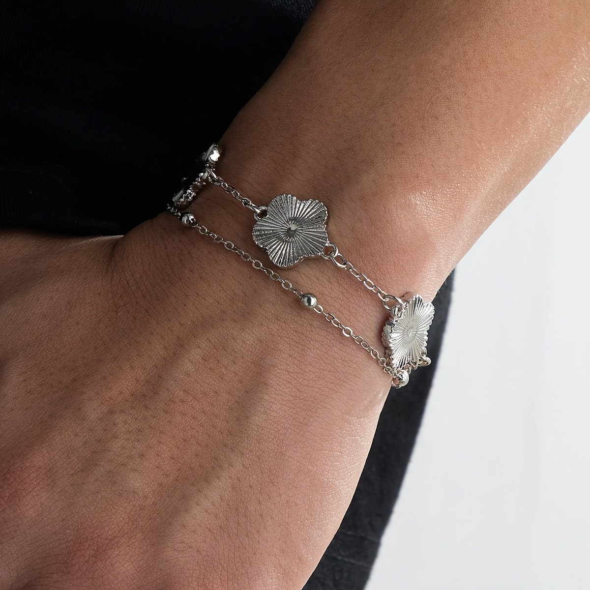 pulseira masculina e estilosa com pingente de para uso diário - presente de aniversário, número aleatório de contas detalhes 10
