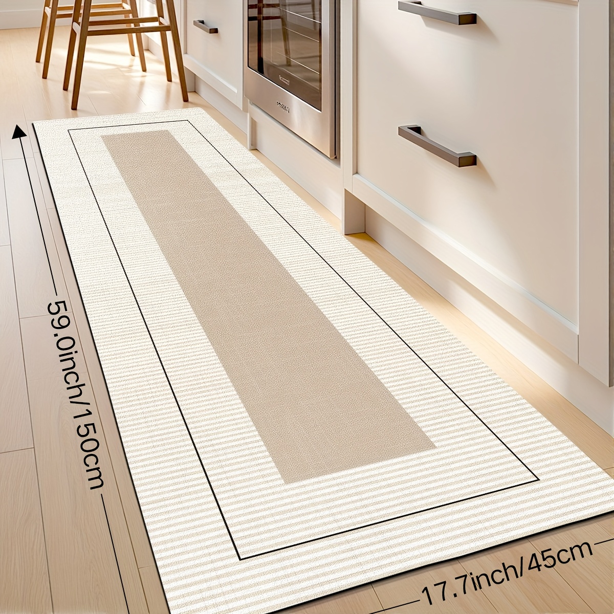 Image of Kitchen Rug And Mat, Non-slip Kitchen Mat, Kitchen Floor Mat, Easy-to-clean Kitchen Floor Mats
