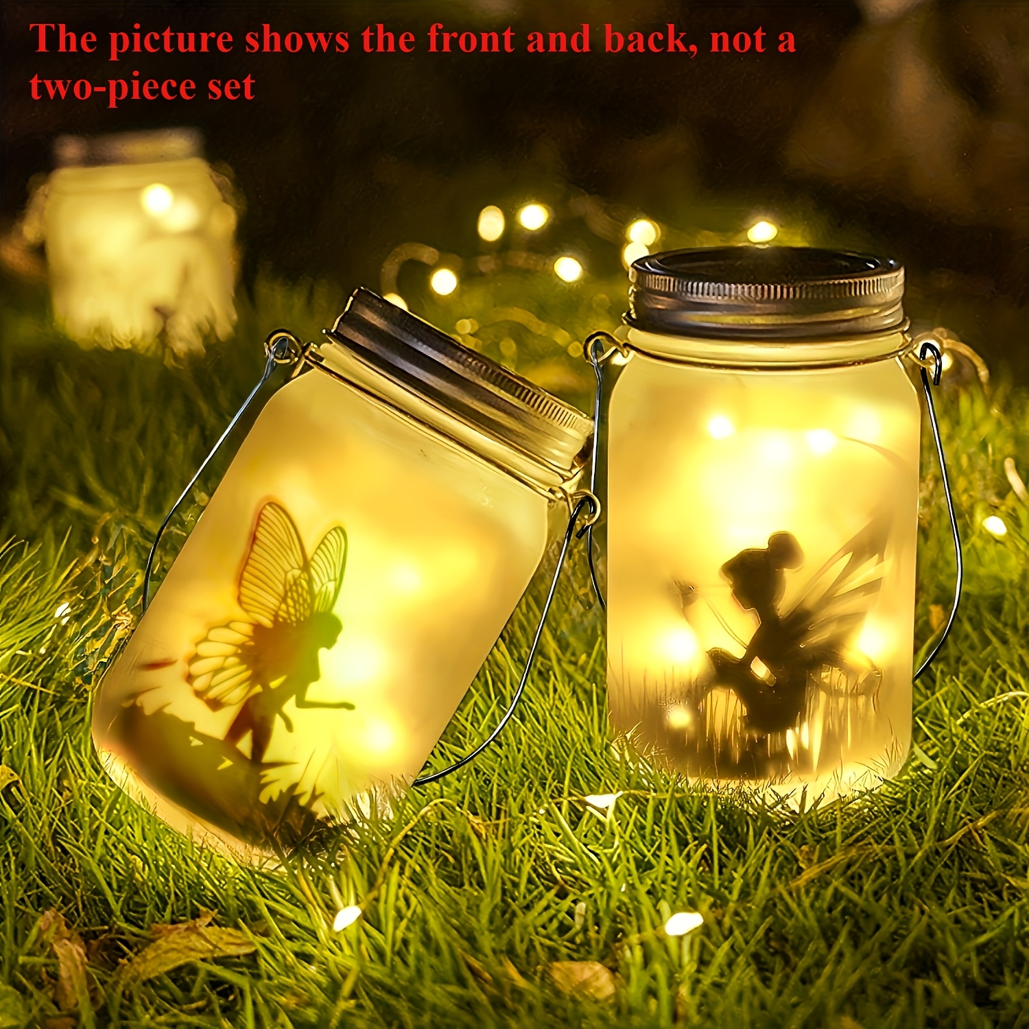 solar outdoor lantern with silhouette glowing panels portable solar chandelier for garden camping lawn night light solar panel not removable