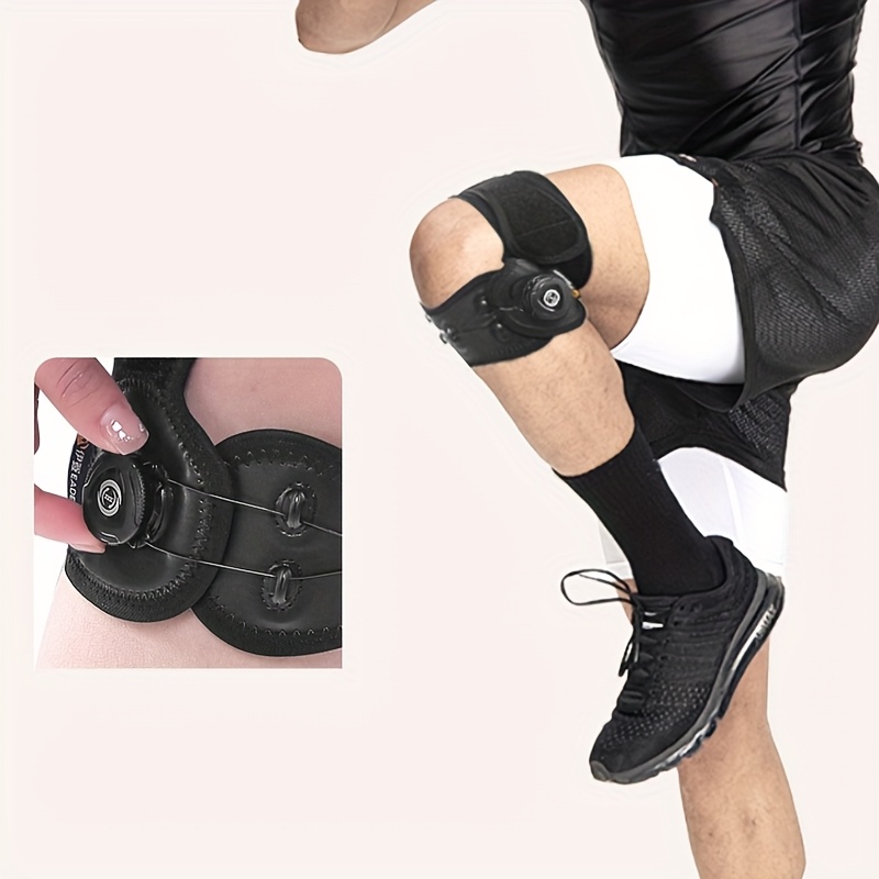 adjustable silicone patella  p sports knee support stabilizing patella belt for running jump rope washable reusable black knee support  p sleek silicone  p     0