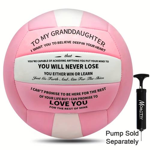pump sold separately 1pc to my granddaughter volleyball for beginner outdoor sports training