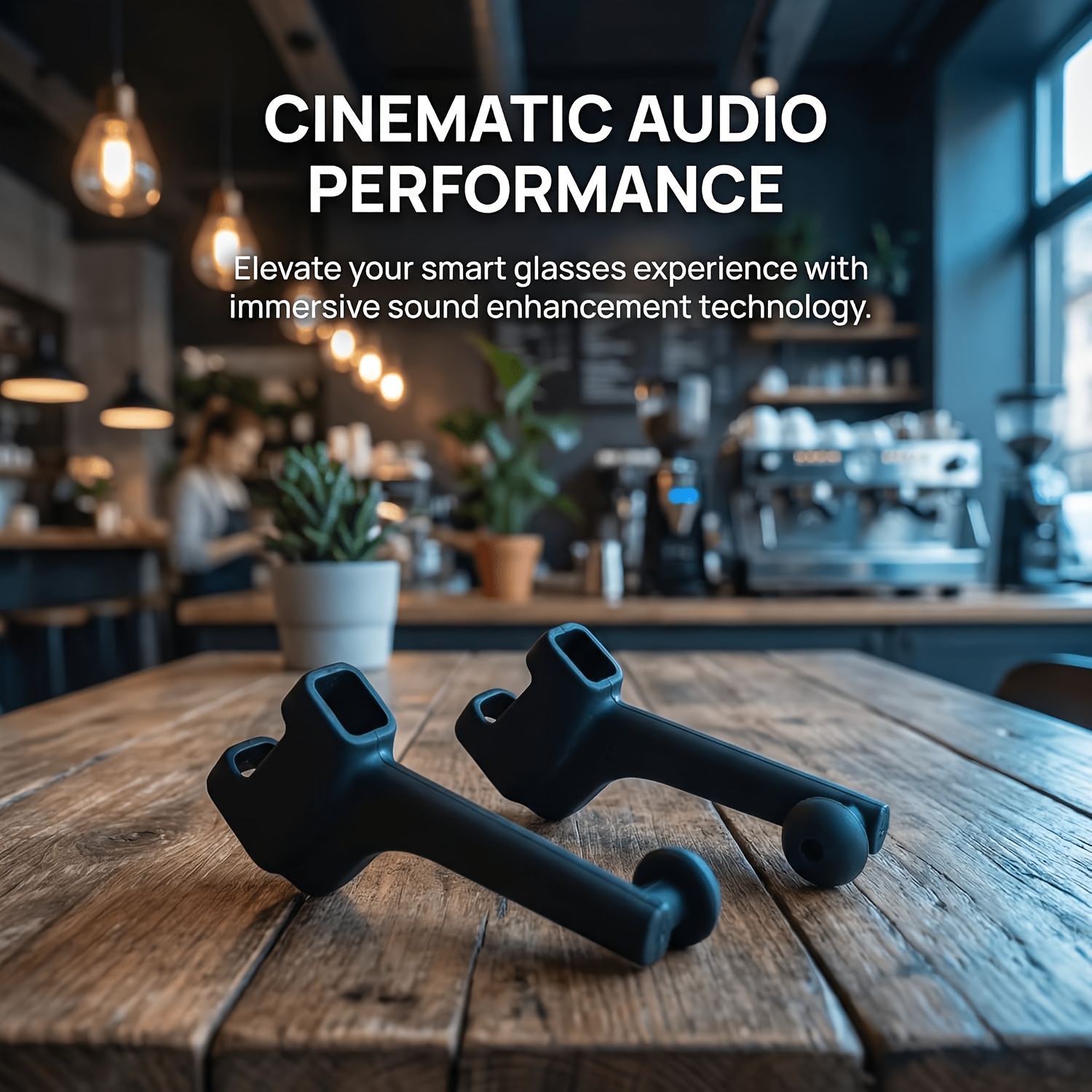 TEMU 1 Pair Of Ai Smart Glasses Accessory Earpieces/sound Conduction Tubes - Reduces Noise - Improves , Material - Anti-slip - Anti-eavesdropping -