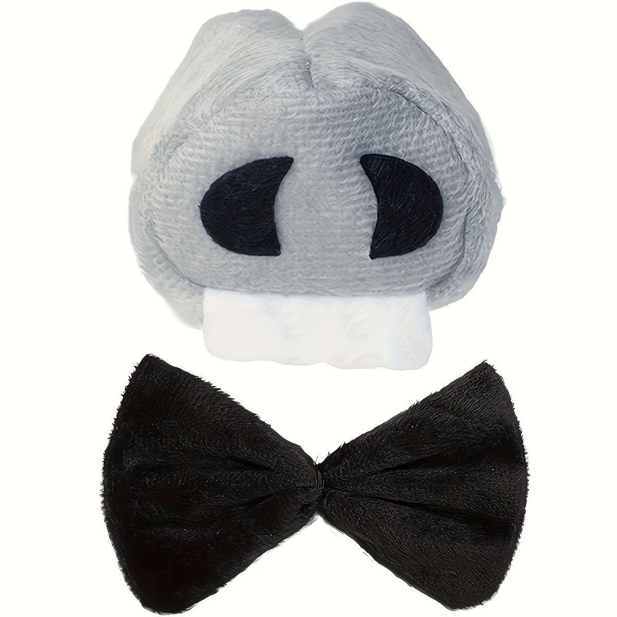 ATSNOSH Set De 4 Accesorios De Disfraz De Burro – Orejas, Cola, Nariz Y Pajarita, Para Halloween Y Fiestas Temáticas