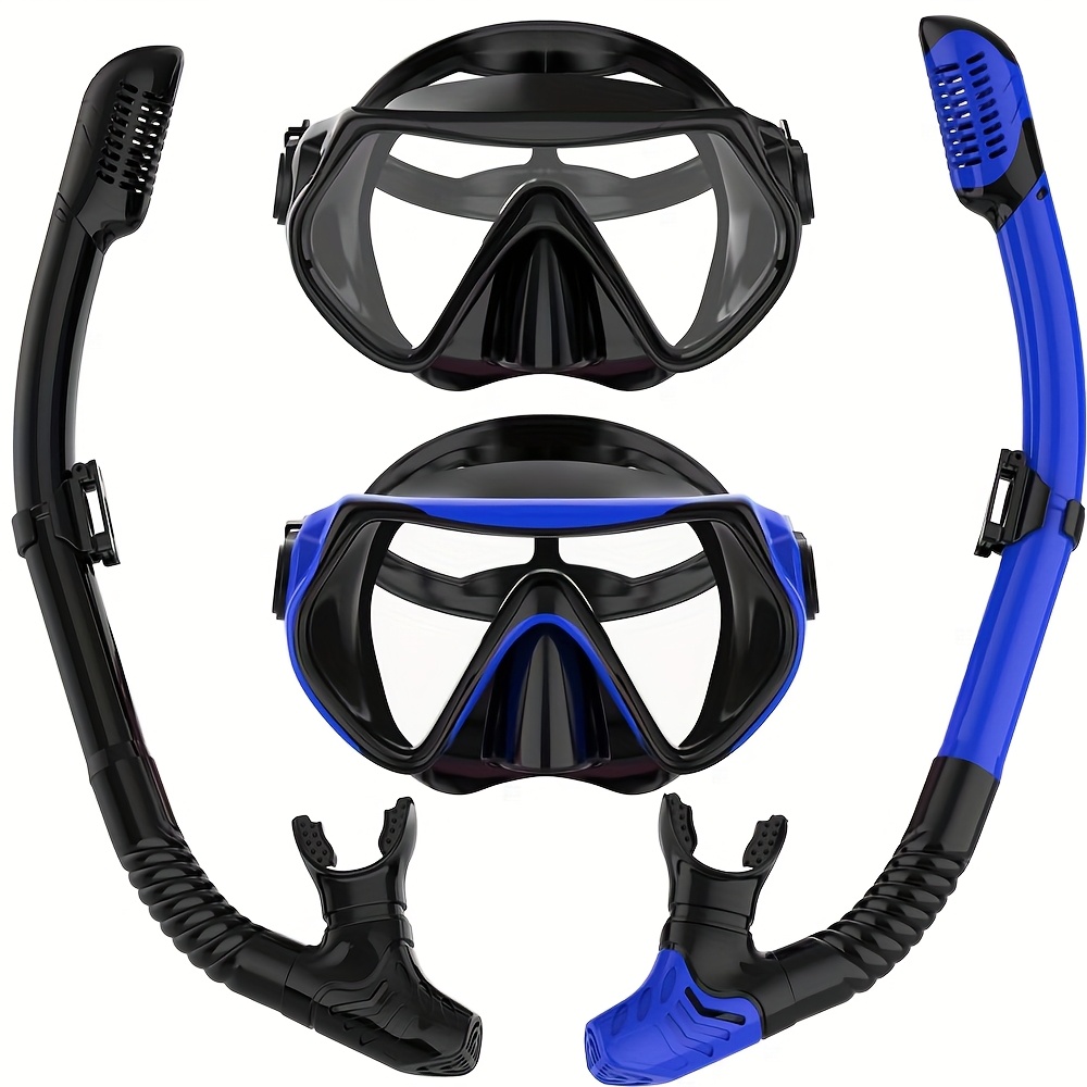 Dry Snorkel Set MELUMILU Adult Snorkeling Set With Dry Snorkel & 180 ...