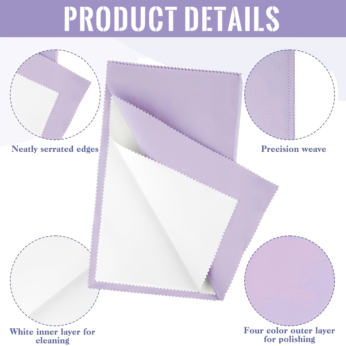 Jewelry Cleaning Cloth for Polishing Golden & Sterling Silver