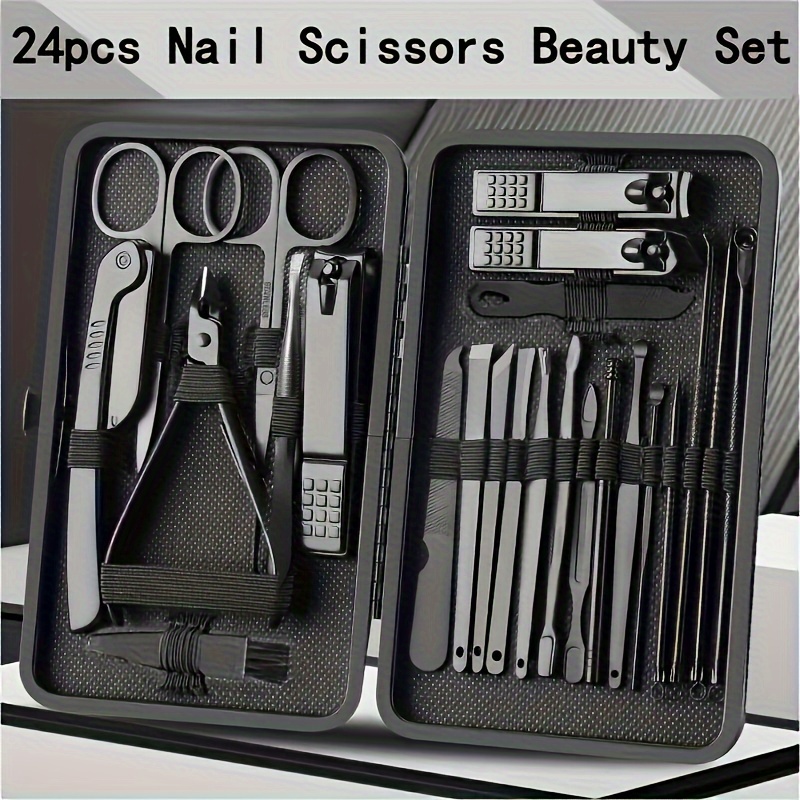 

A Set Of 8/15/24pcs Of Nail Clippers And Trimming , A , And Set, Nail Clippers And Trimming Set, Trimming Tool Set