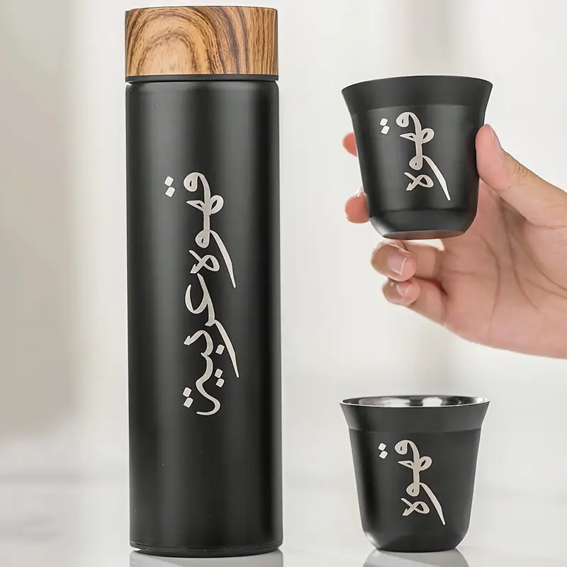 steel mug lid reusable insulated free use 1pc details 1