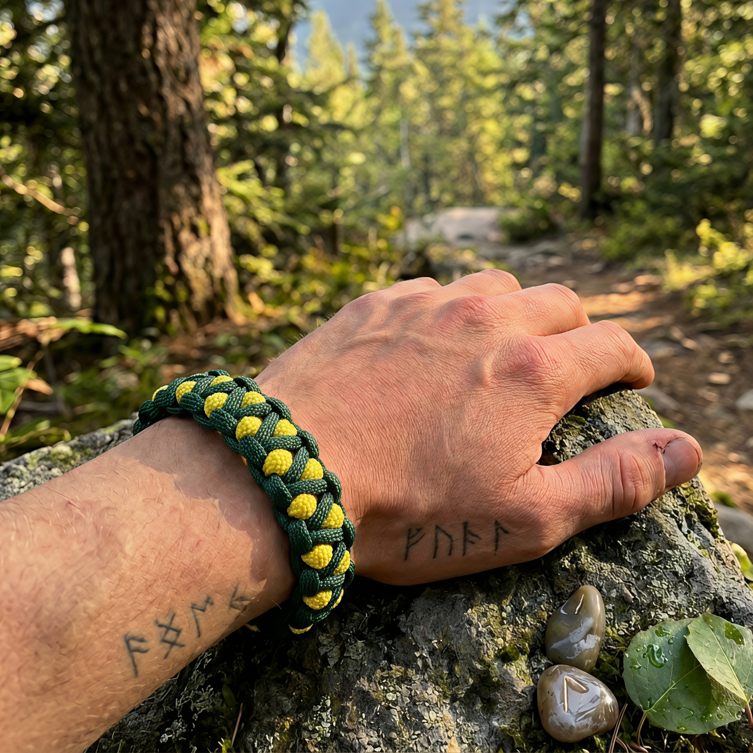 Two Tone Paracord Survival Wristband