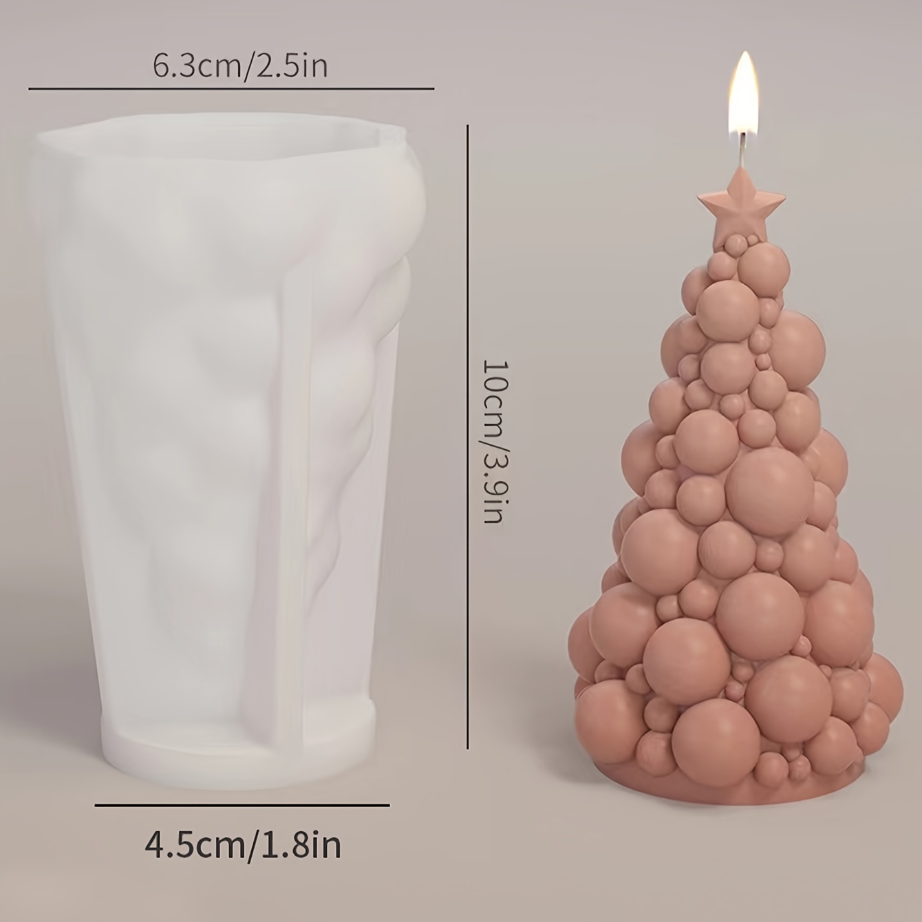 3d Christmas Tree Series Aromatherapy Candle Silicone Mold, Christmas Gift Diy Scented Diffuser Plaster Home Decor Ornament Silicone Squeeze Mold