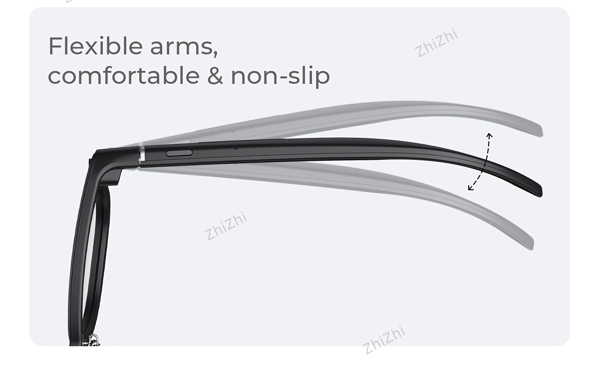 Zhizhi Ai Smart Glasses Ai with Camera And Audio for Men Women 4K with Charging Case Ai Smart Glasses Video Recording Chatgpt 800W Connect to Phone Equipped with a Chatgpt Translator And Dual Microphones for Noise Reduction