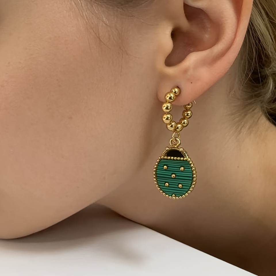 Peacock Green Pattern Everyday Accessory, Elegant Style