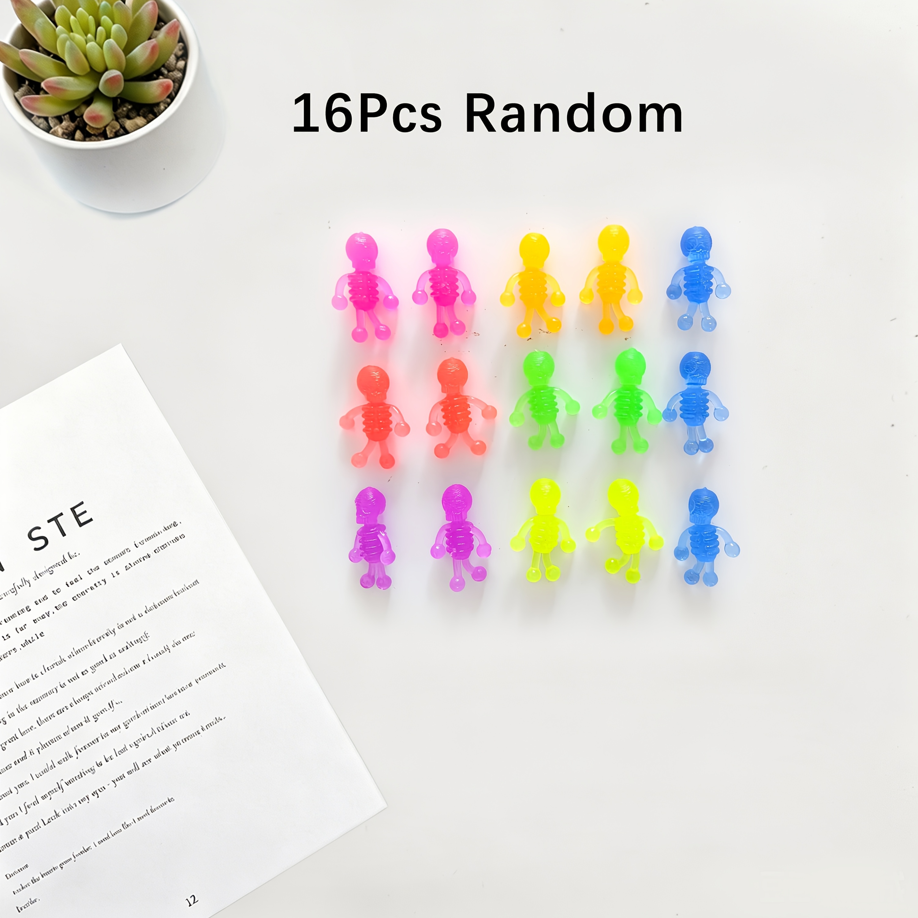 TEMU 16pcs Halloween Stretchy Men, Kids Party Favors, Treasure Box Toys For Classroom, Kids Birthday Gifts, Boys Girls Toys, Fillers For Children,