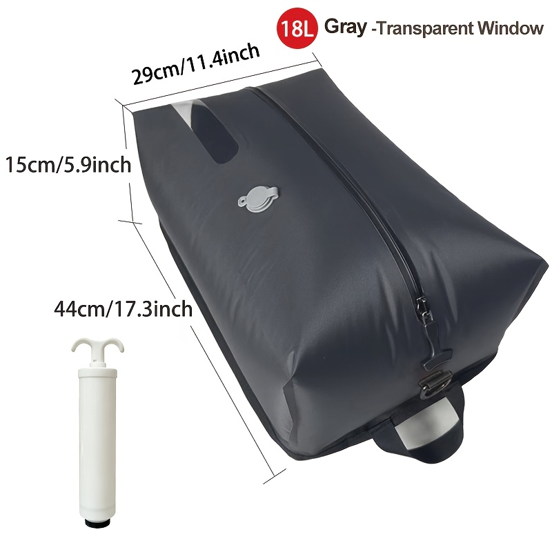 TEMU Business Travel Clothing Vacuum Compression Storage Bag, Space- Luggage Organizer, Reusable Zippered Vacuum Bag, Compatible With Suitcases And